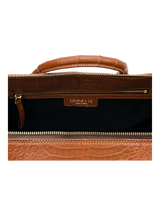 Emily Duffle Crocodile Brown