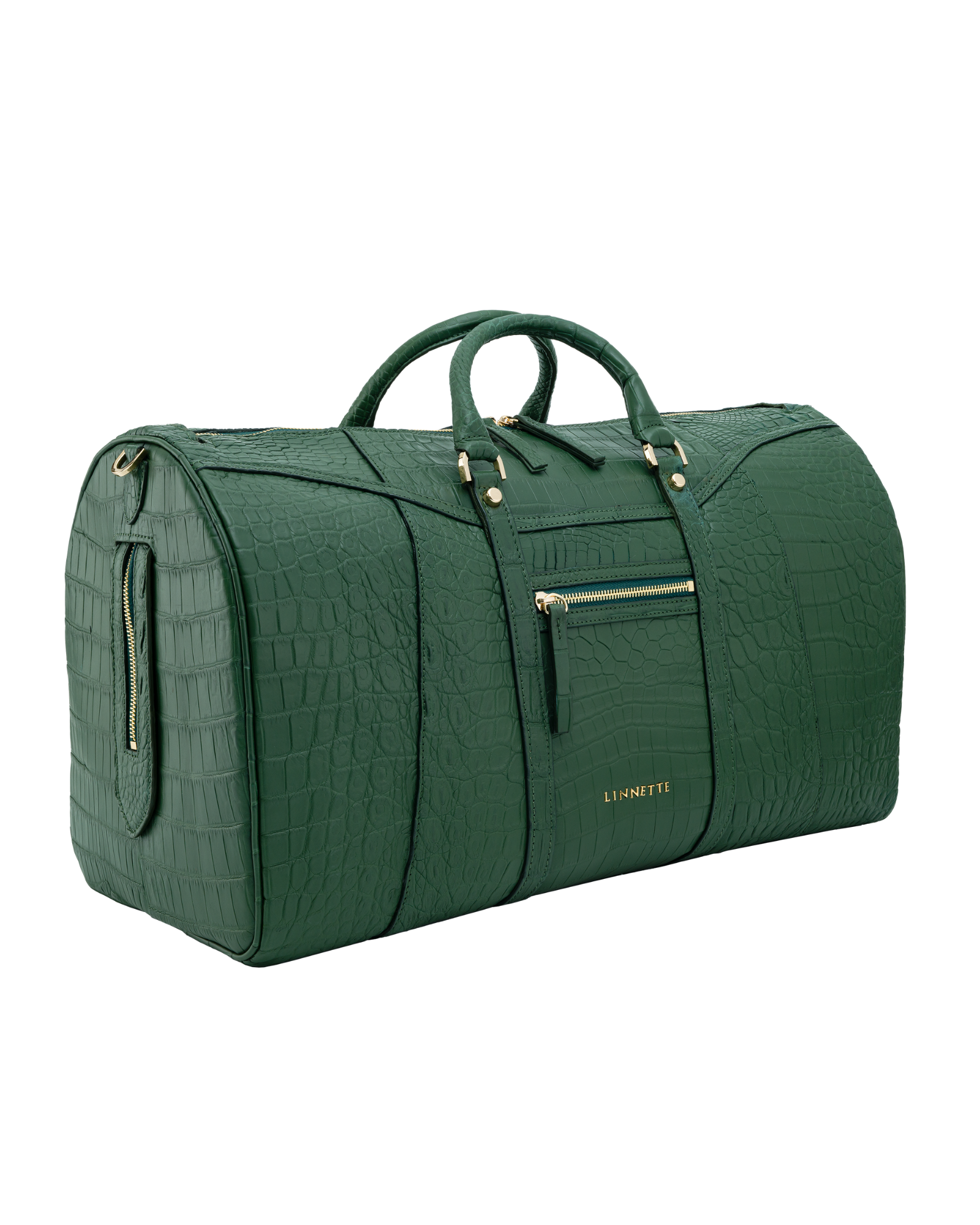 Emily Duffle Crocodile Forest Green