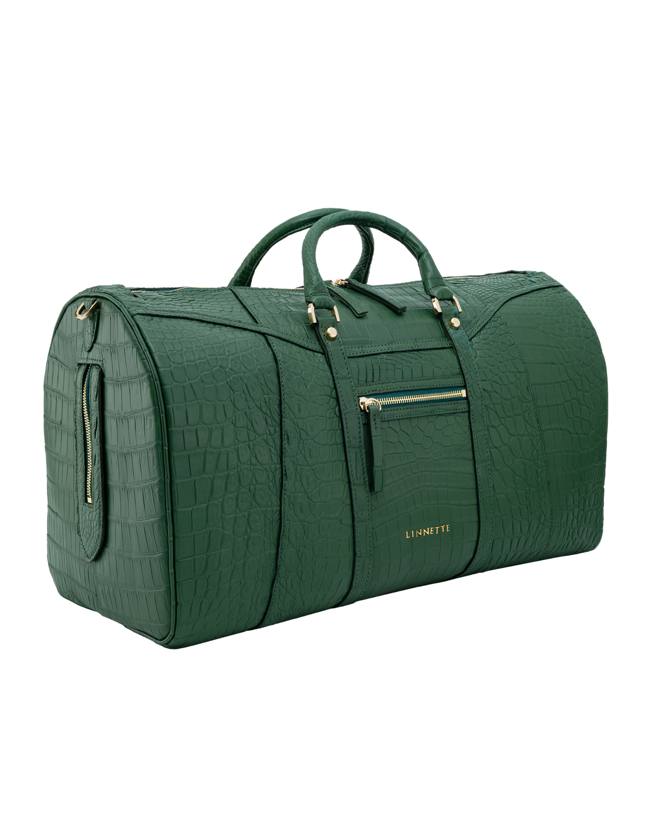 Emily Duffle Crocodile Forest Green