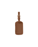 Crocodile Luggage Tag Brown