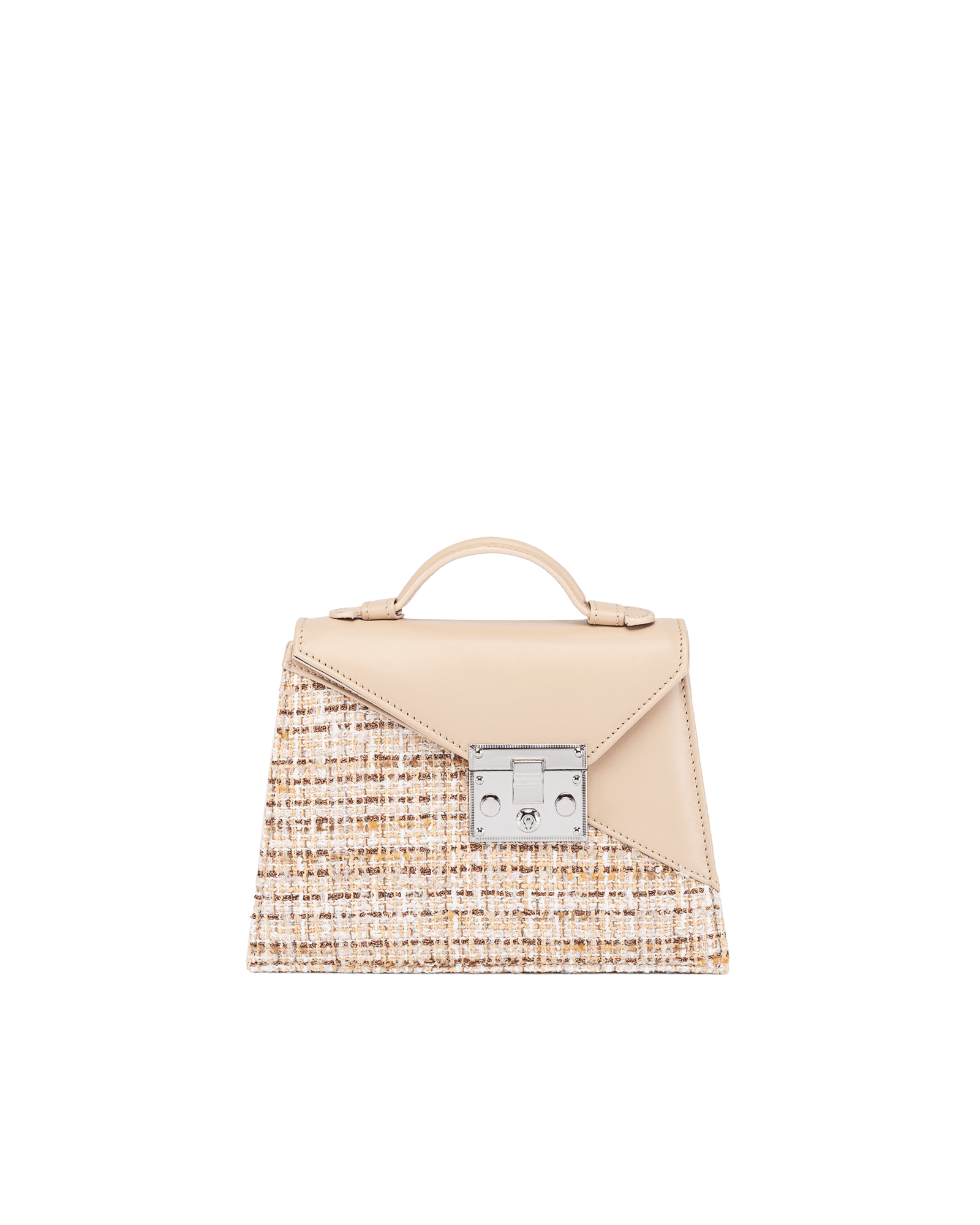 ALEXA 1960 Taupe handbag beige front view