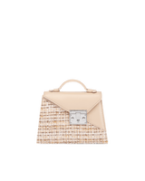 ALEXA 1960 Taupe handbag beige front view