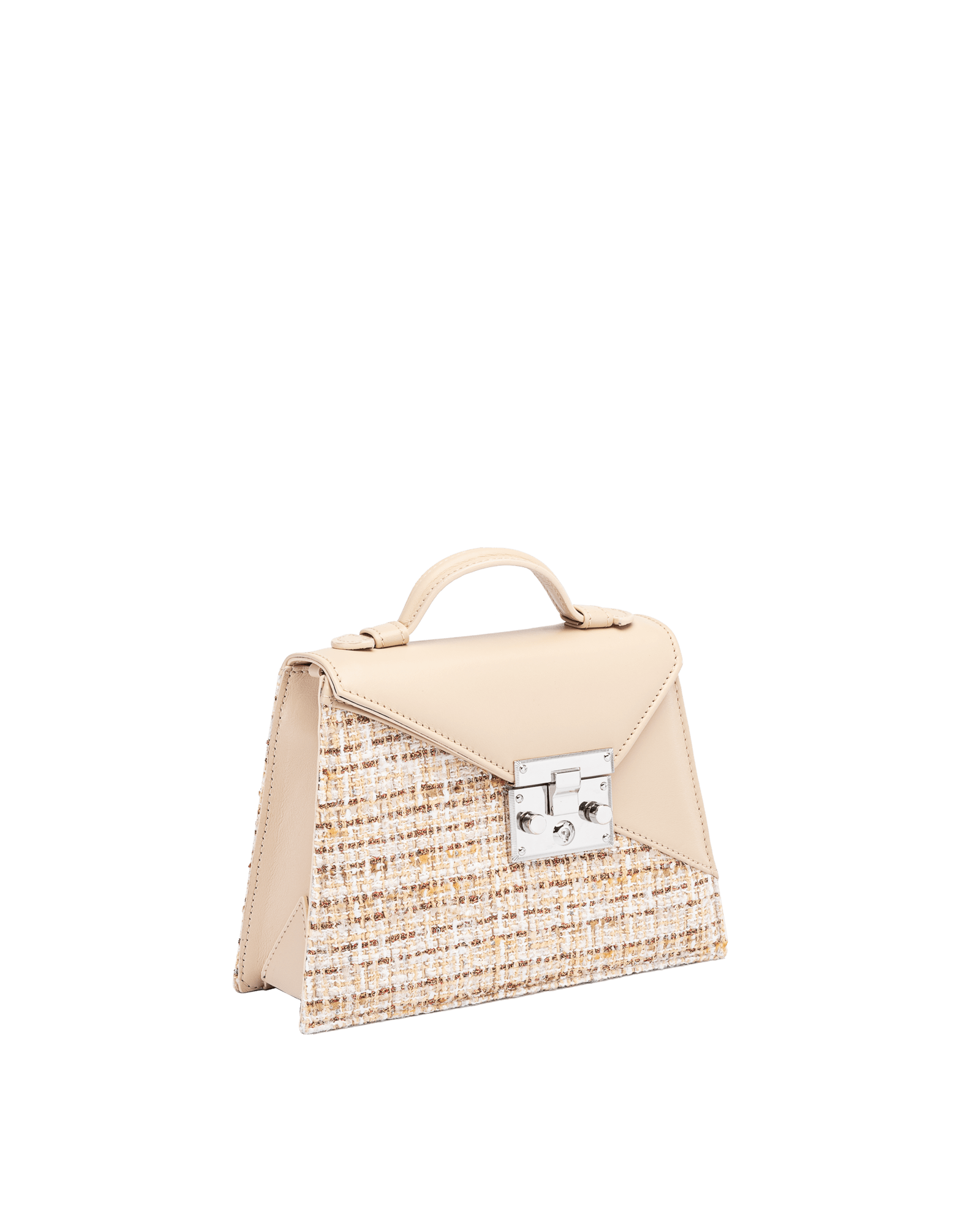 ALEXA 1960 Taupe handbag side view