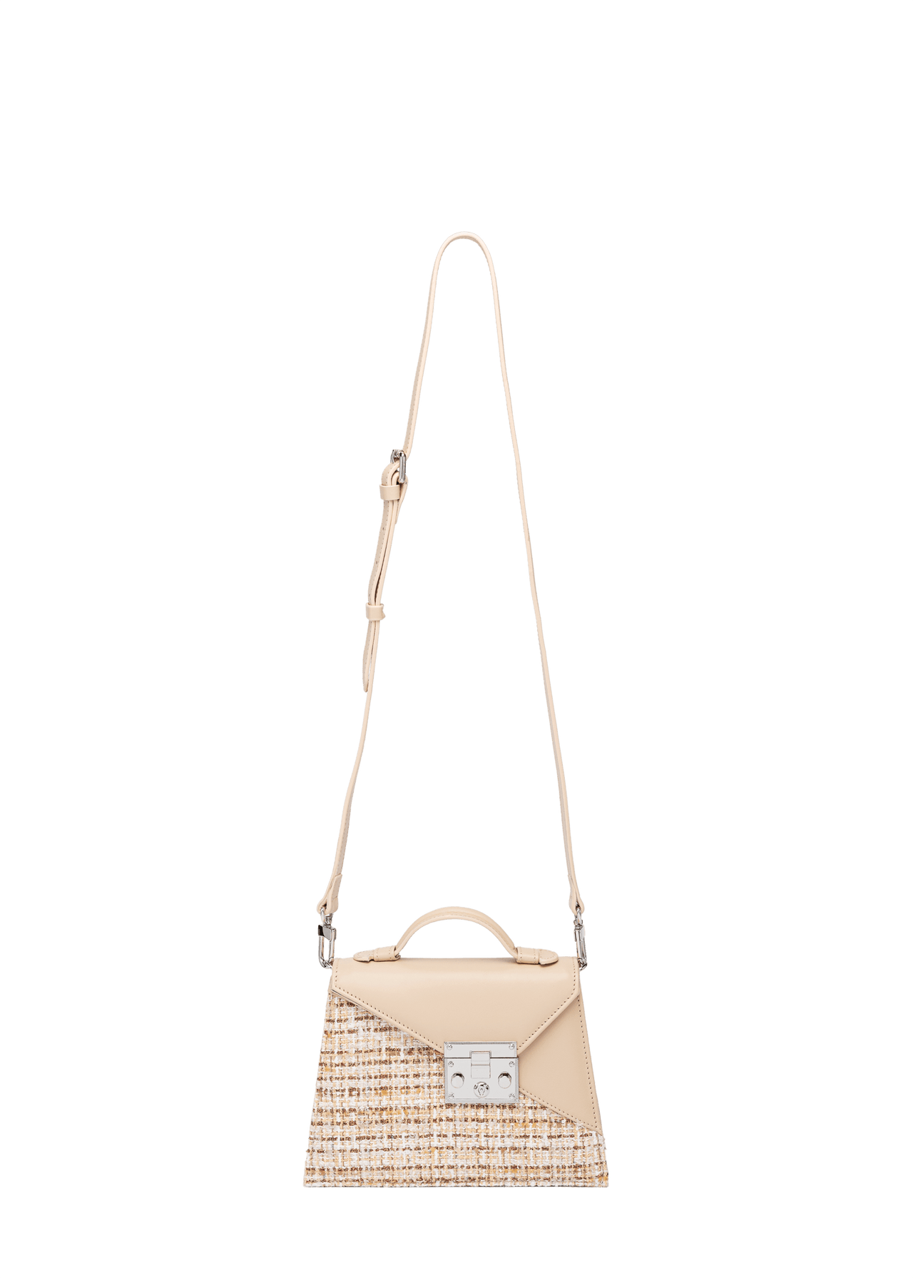 ALEXA 1960 Taupe handbag with strap
