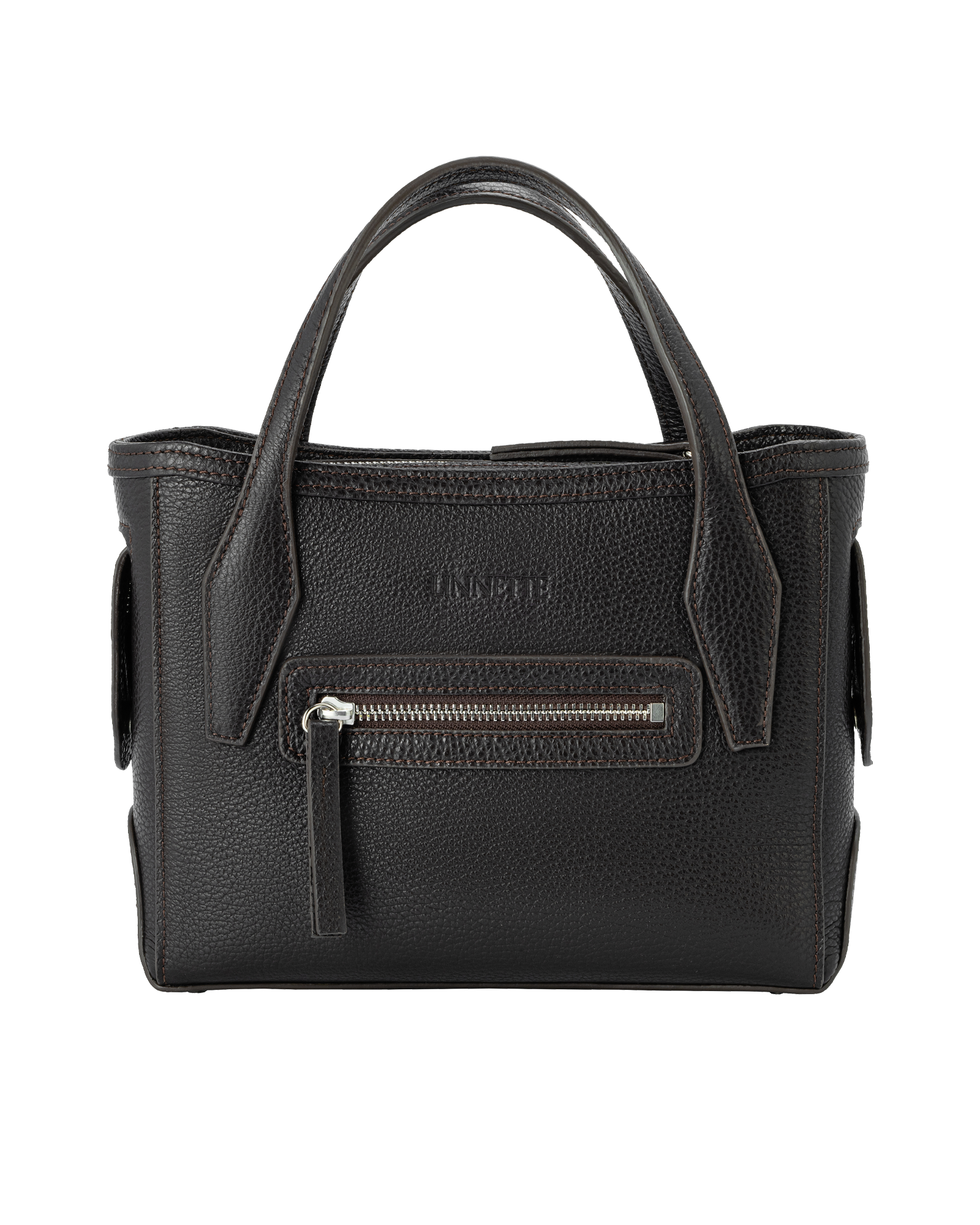 AC Dark Brown Handbag by LINNETTE