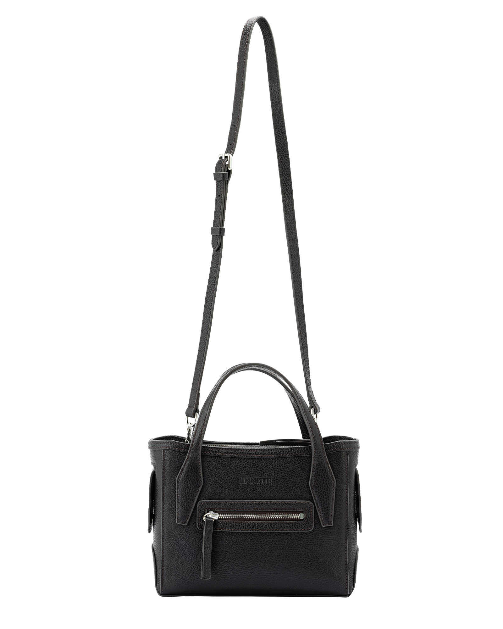 AC Dark Brown Handbag by LINNETTE