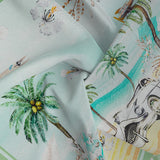 HERMOSO VIAJE Silk Scarf Mint