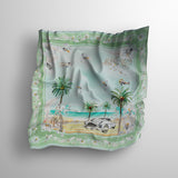 HERMOSO VIAJE Silk Scarf Mint