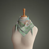 HERMOSO VIAJE Silk Scarf Mint