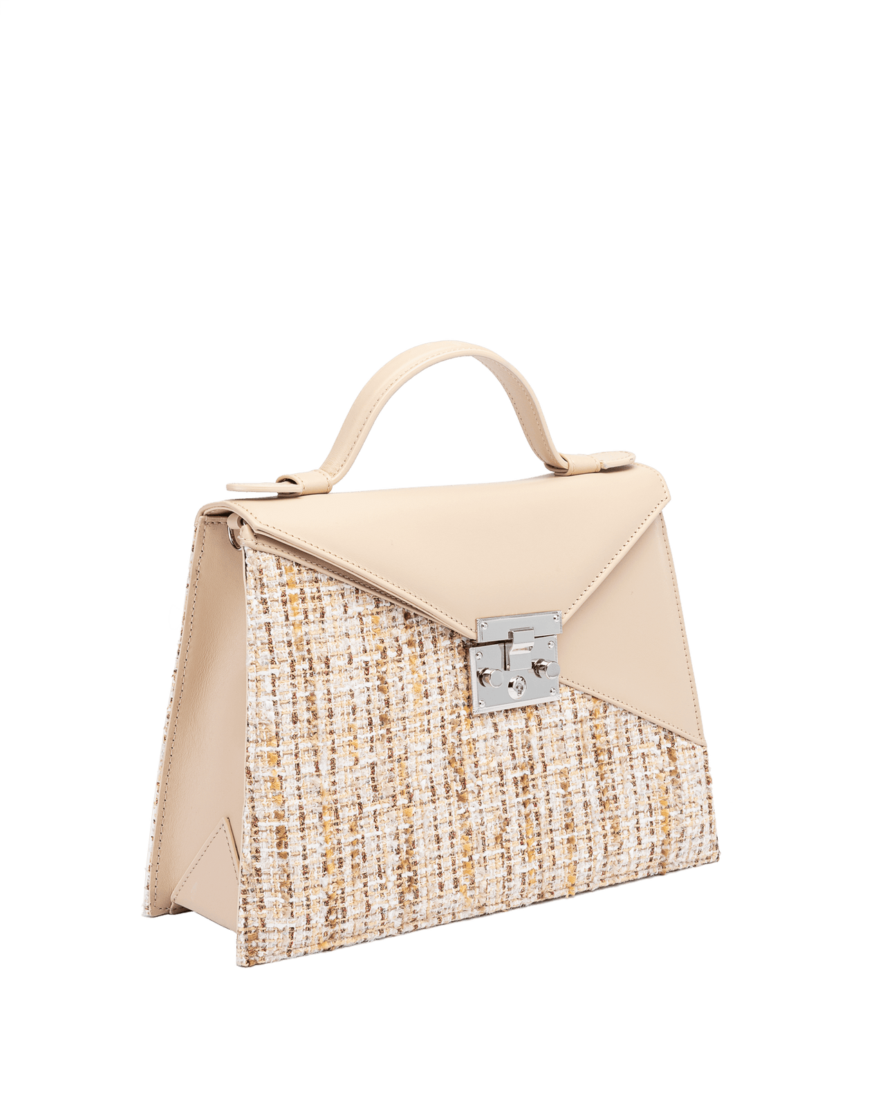 LOURDES 1960 Taupe handbag side view
