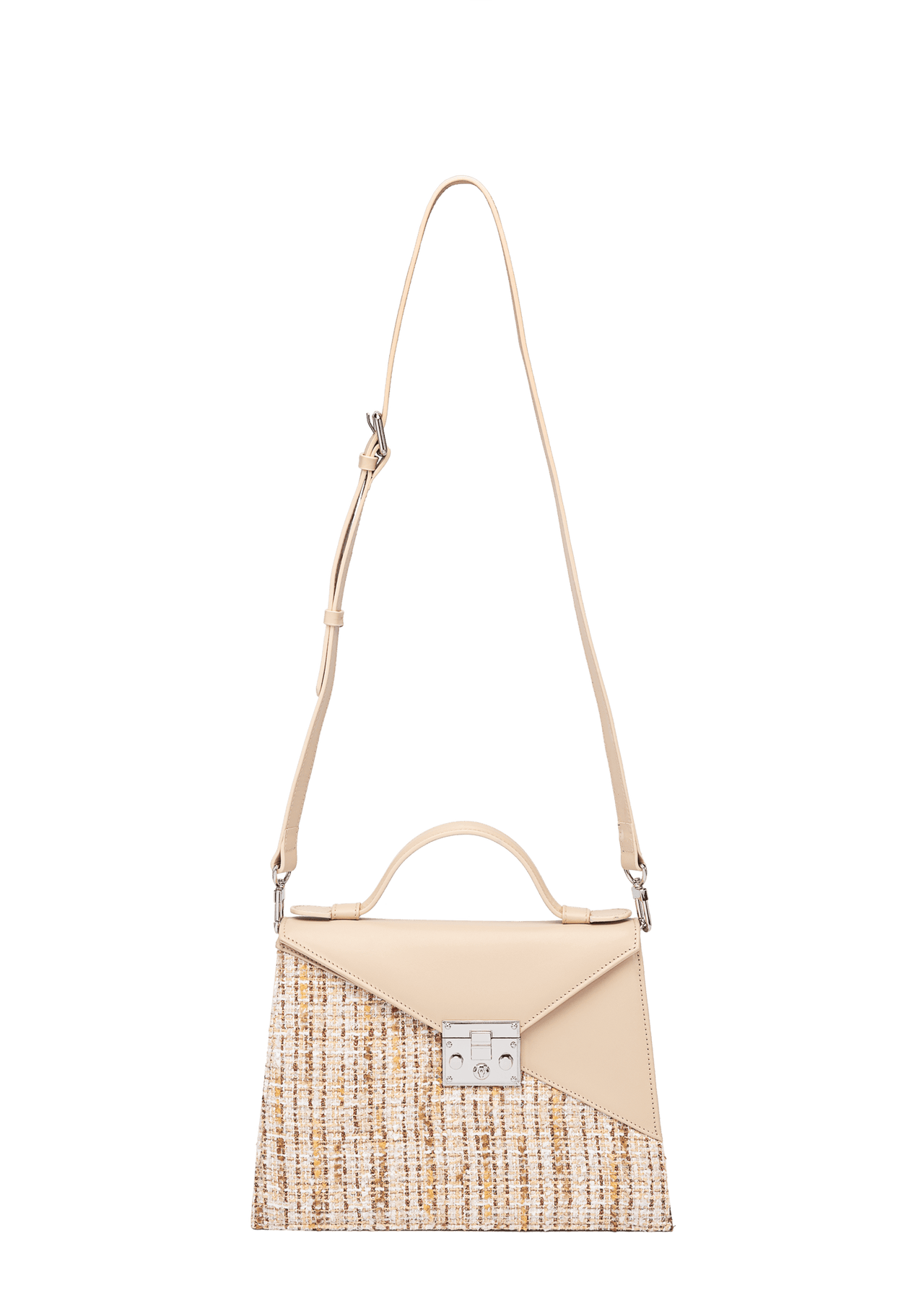 LOURDES 1960 Taupe handbag with strap