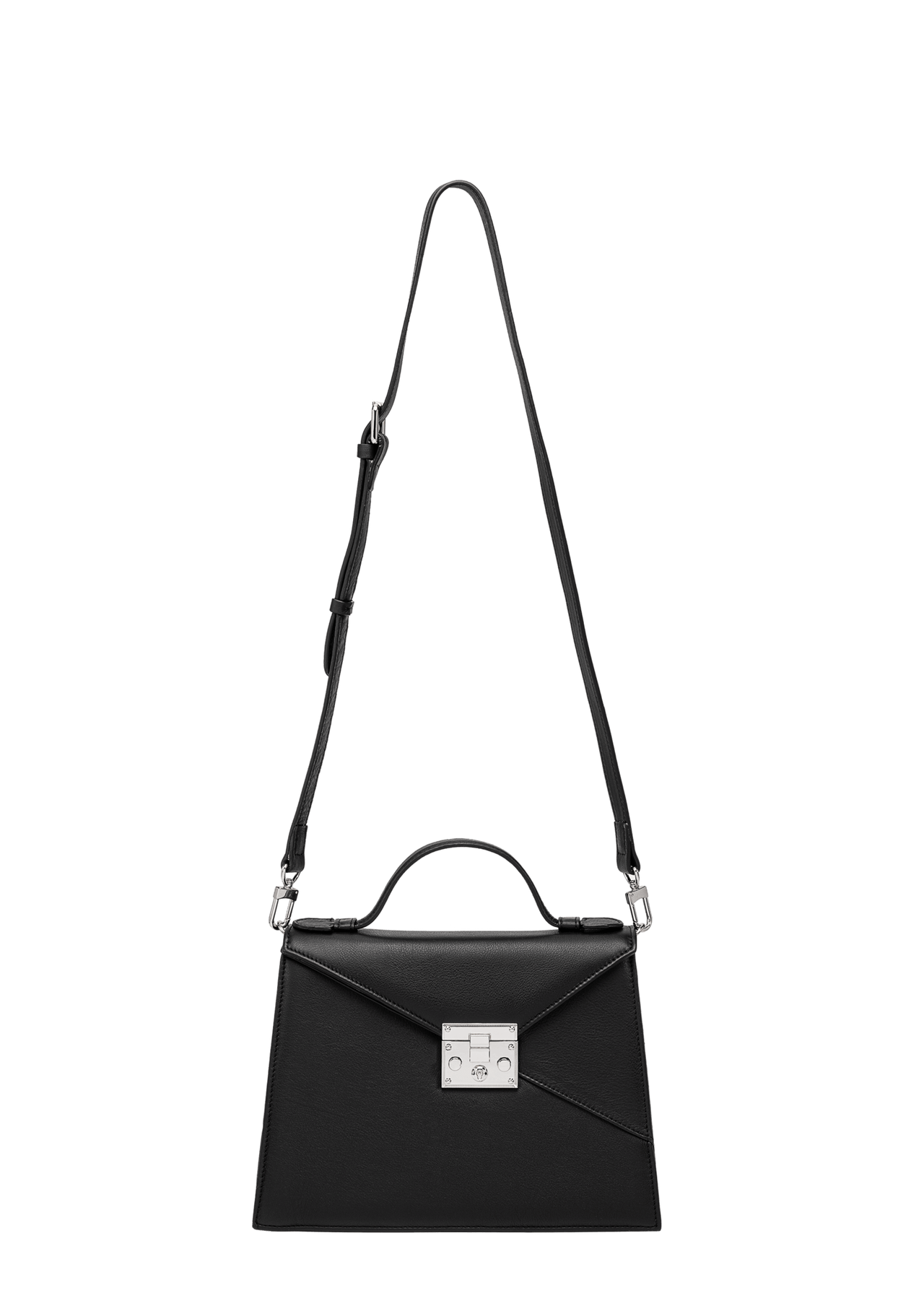 LOURDES 1974 Black handbag with strap