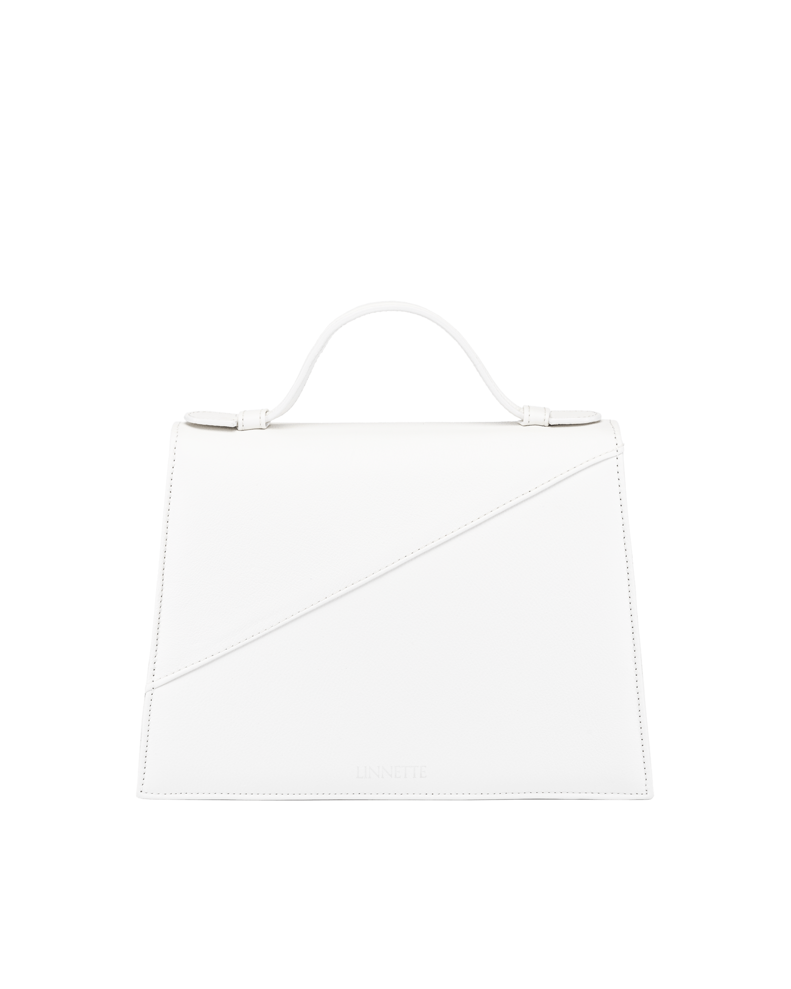 LOURDES 1974 White handbag back view