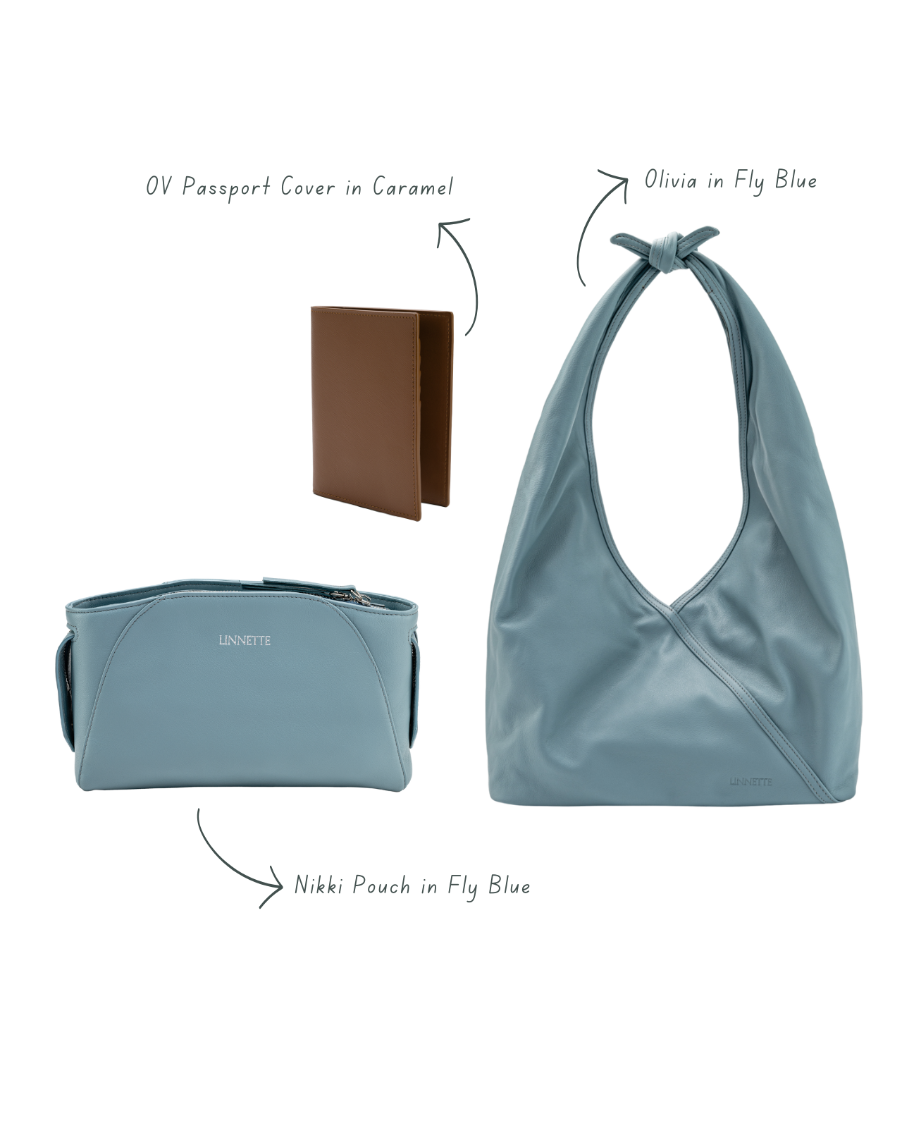 Holiday Bundle: Fly Blue/ Caramel - $1,190 Value