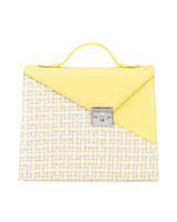 SILVIA 1960 Canary yellow handbag front view