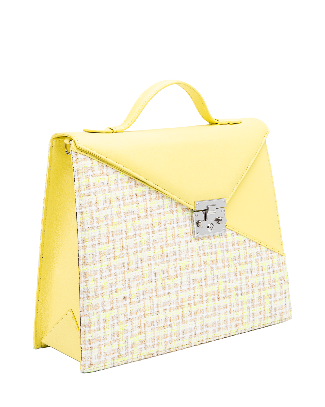 SILVIA 1960 Canary yellow handbag side view