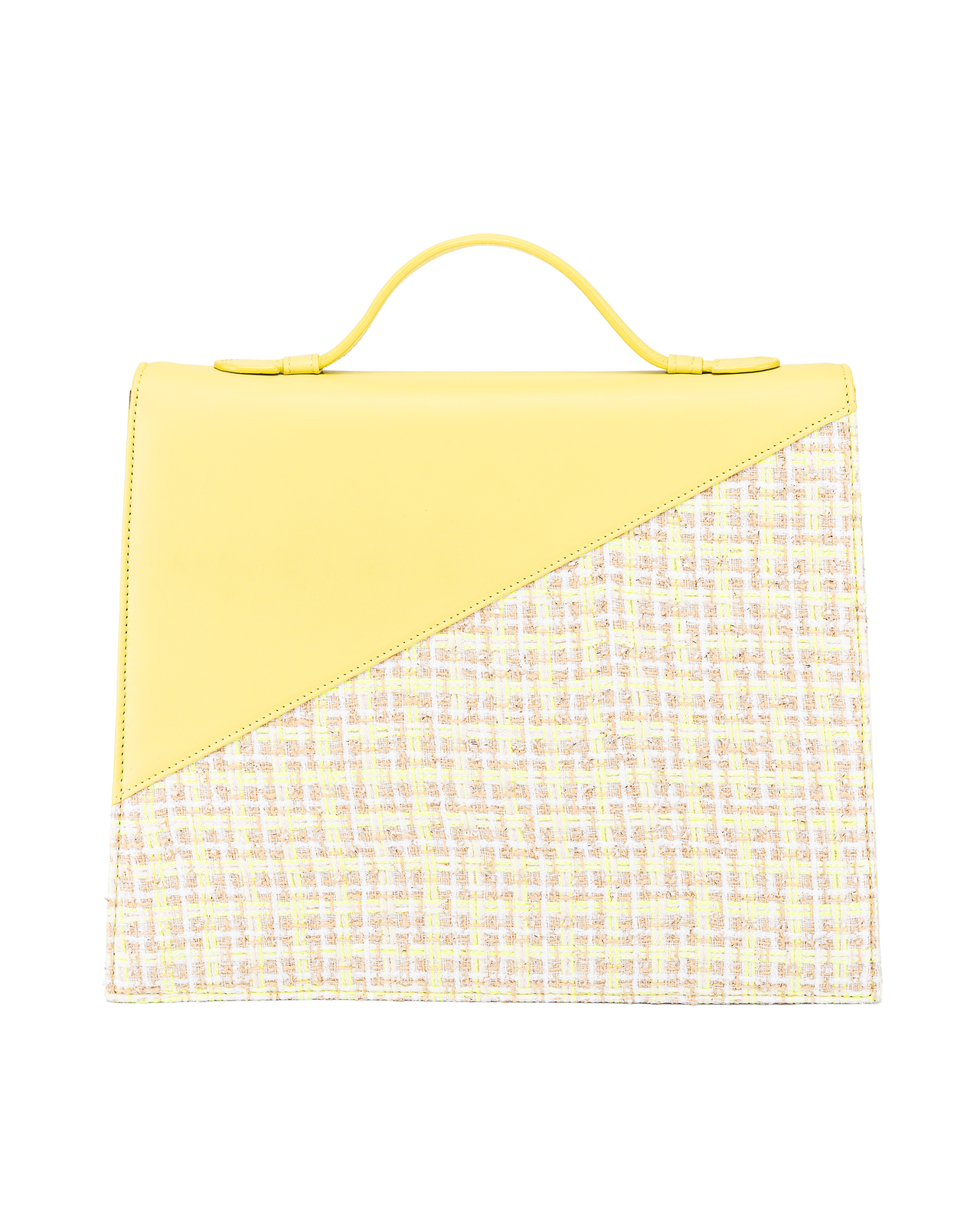 SILVIA 1960 Canary yellow handbag back view