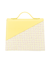 SILVIA 1960 Canary yellow handbag back view