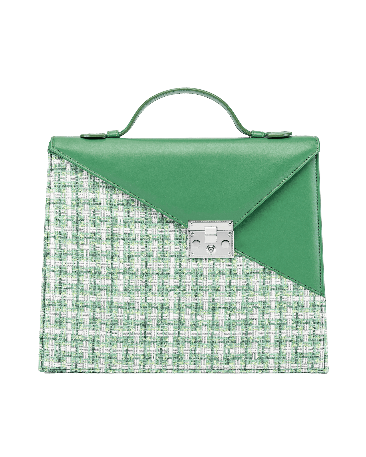 SILVIA 1960 Emerald handbag green front view