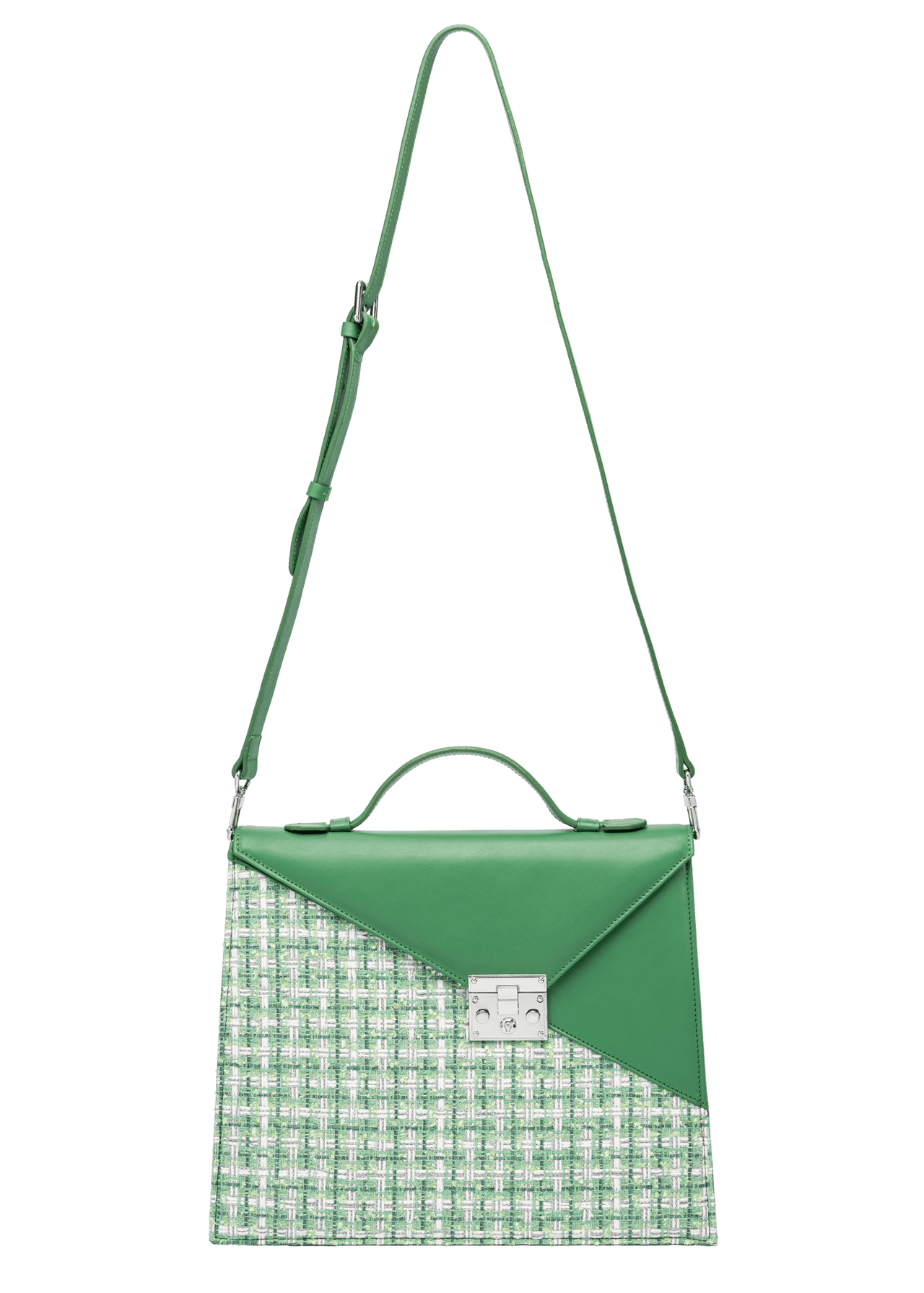 SILVIA 1960 Emerald handbag with strap