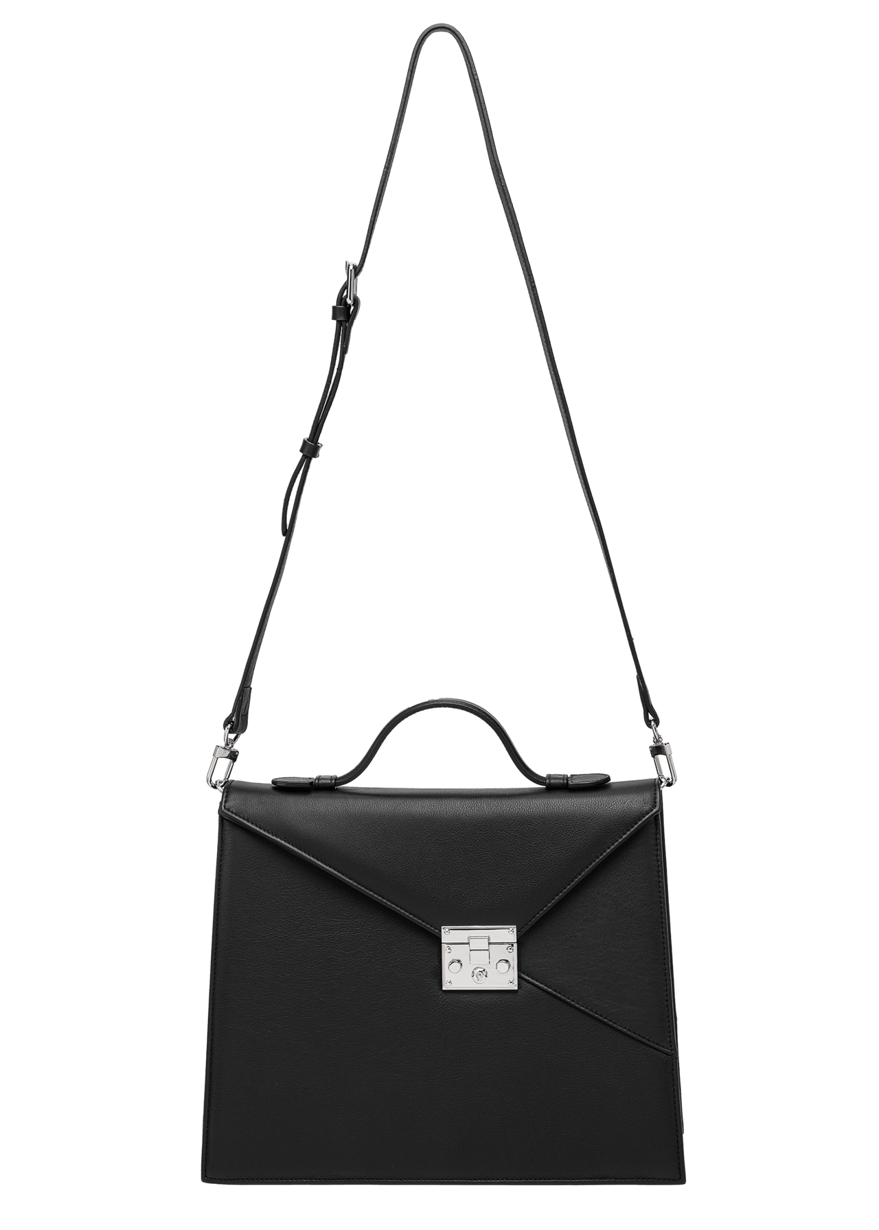 SILVIA 1974 Black handbag with strap