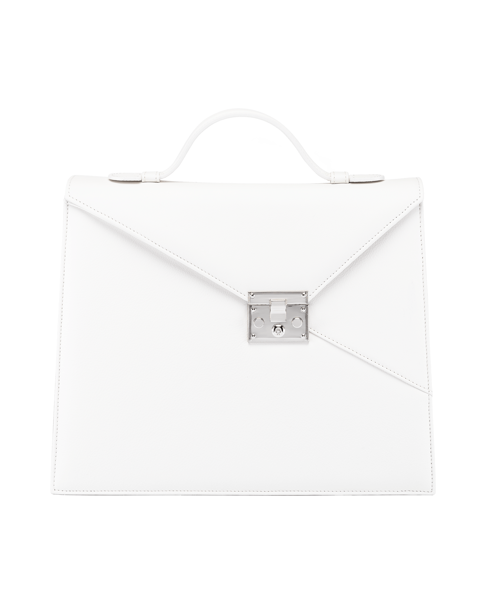 SILVIA 1974 White handbag front view