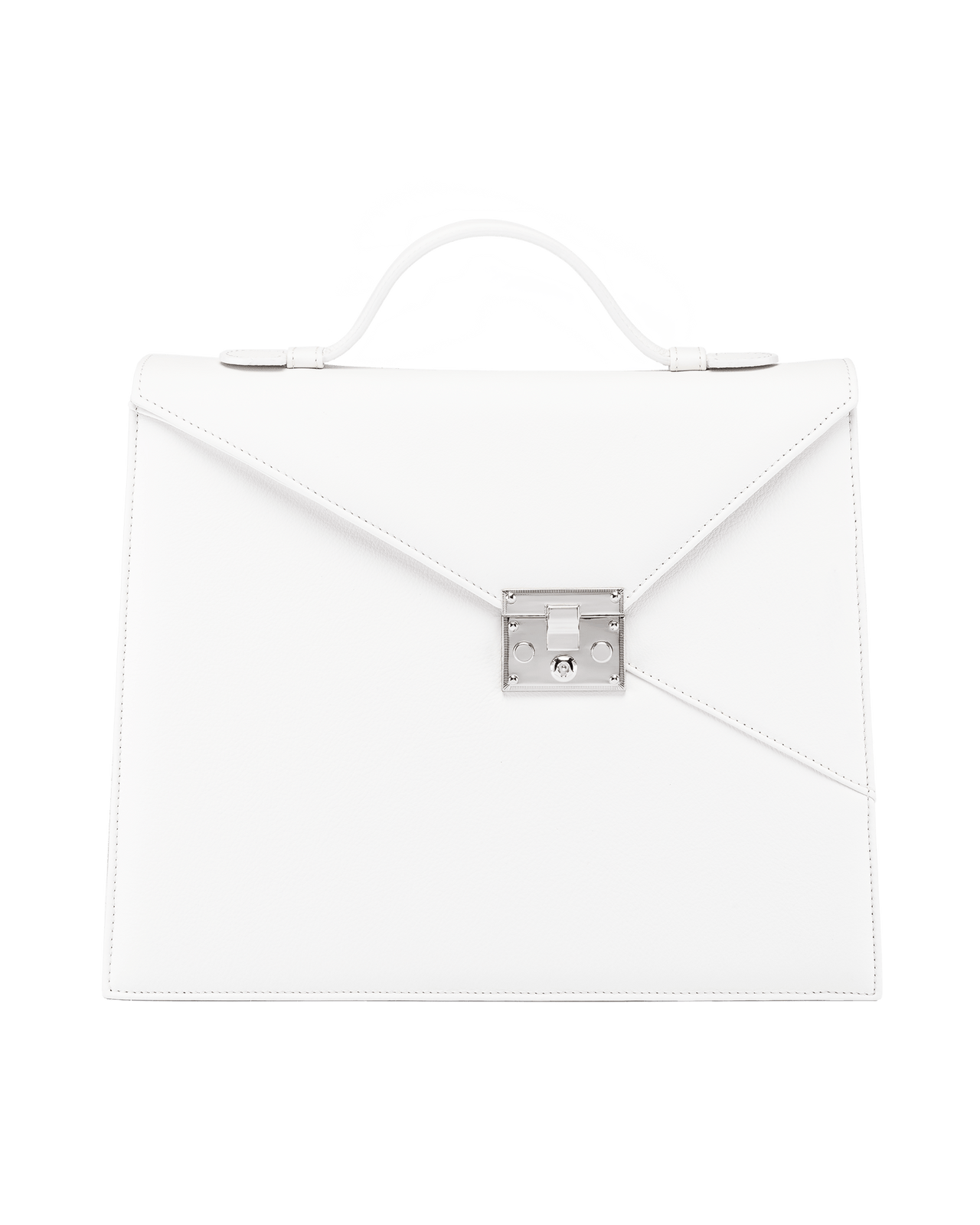 SILVIA 1974 White handbag front view