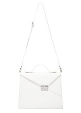 SILVIA 1974 White handbag with strap
