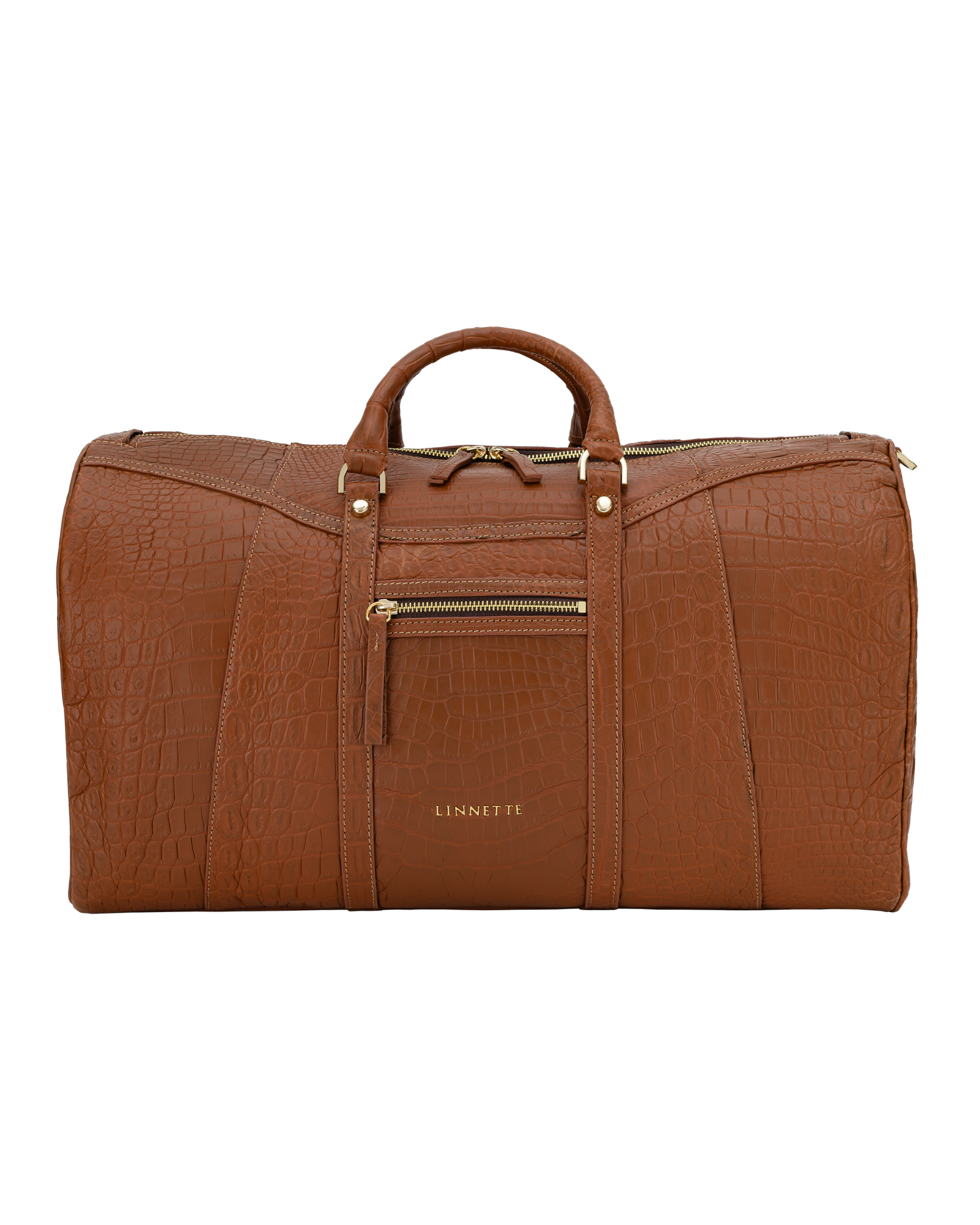 Emily Duffle Crocodile Brown