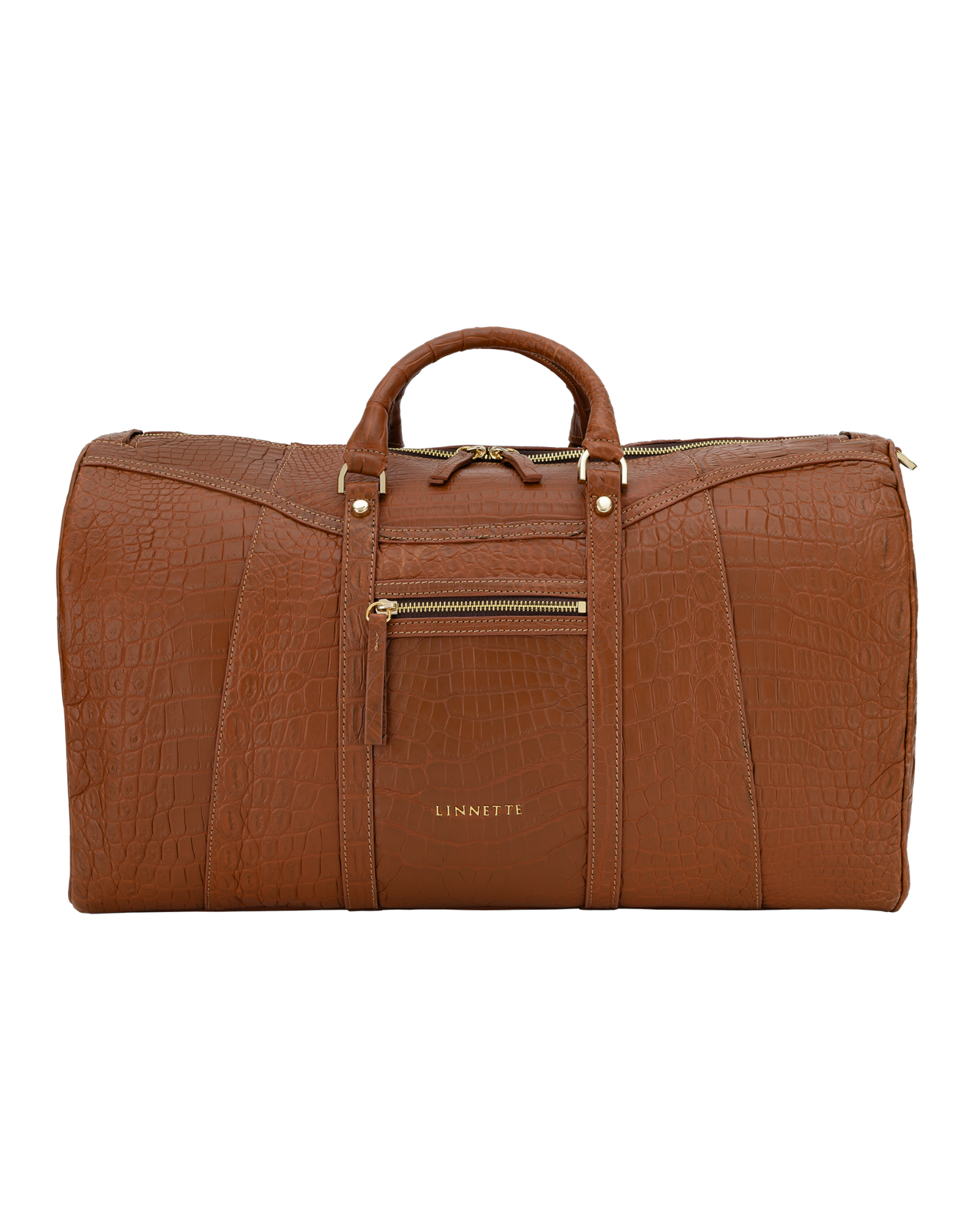 Emily Duffle Crocodile Brown