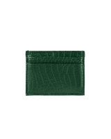 Crocodile Card Holder Forest Green