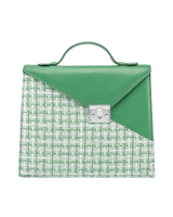 SILVIA 1960 Emerald handbag green front view